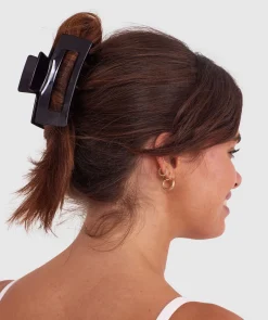 Acrylic Hair Clip - Black