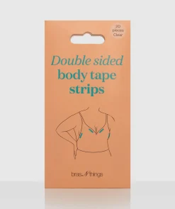 Adhesive Body Tape 20 Strips Pack - Clear