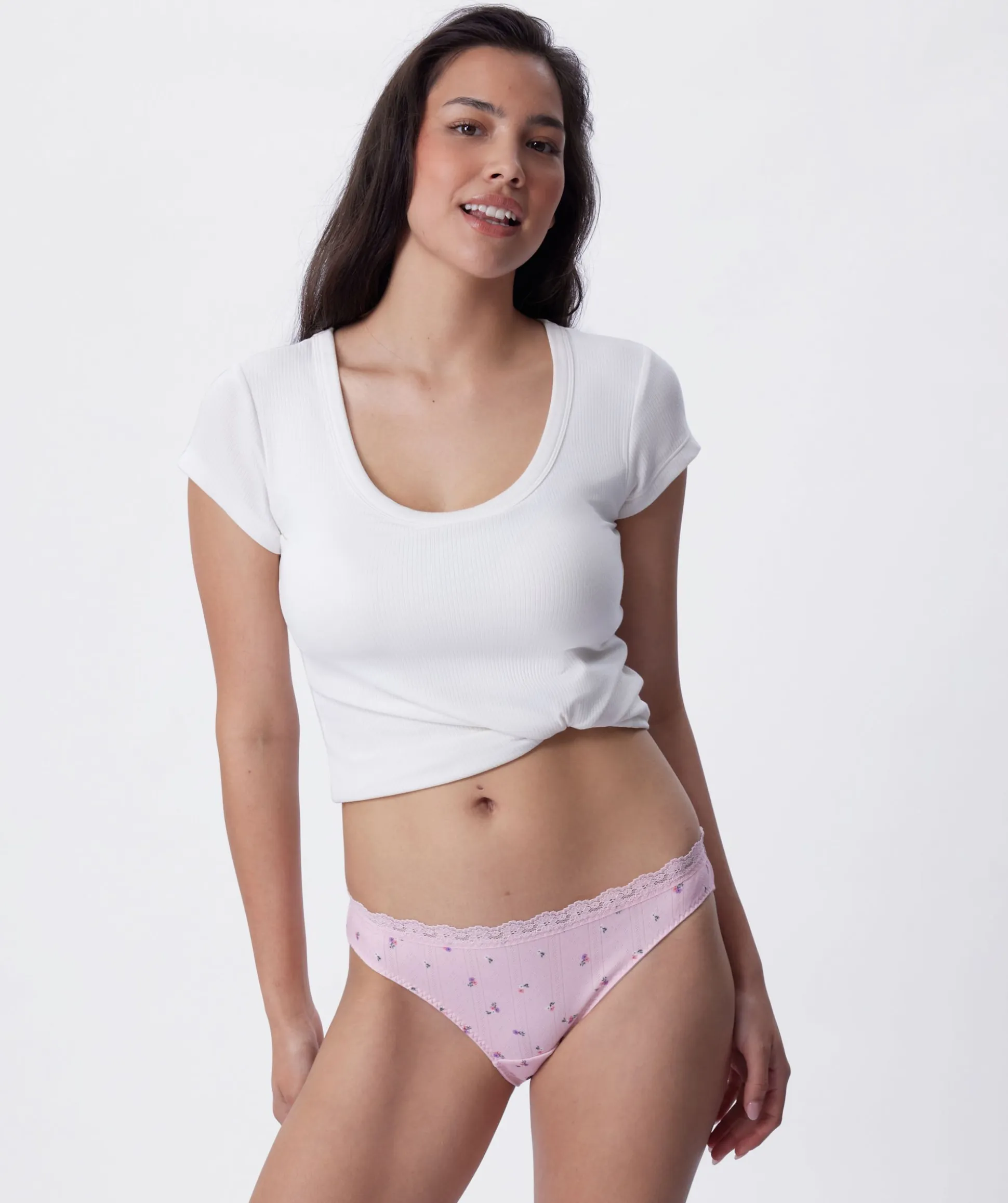 Alba Brazilian Knicker - Print Ditsy Floral