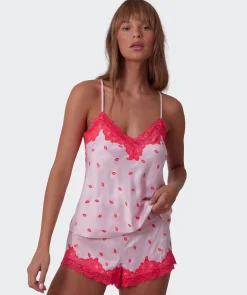 Angelica Kisses Cami - Print/Pink