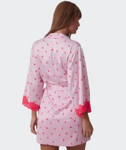 Angelica Kisses Short Wrap - Print/Pink