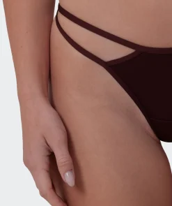 Anusha High Leg String - Dark Brown