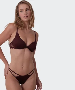 Anusha Lightly Lined Bra - Dark Brown