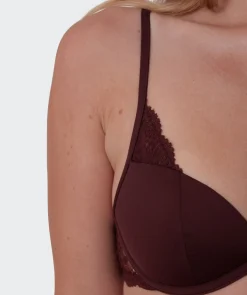 Anusha Lightly Lined Bra - Dark Brown