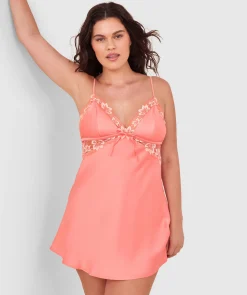 Arla Short Slip - Dark Coral