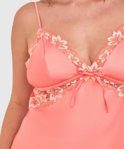 Arla Short Slip - Dark Coral
