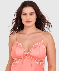 Arla Short Slip - Dark Coral