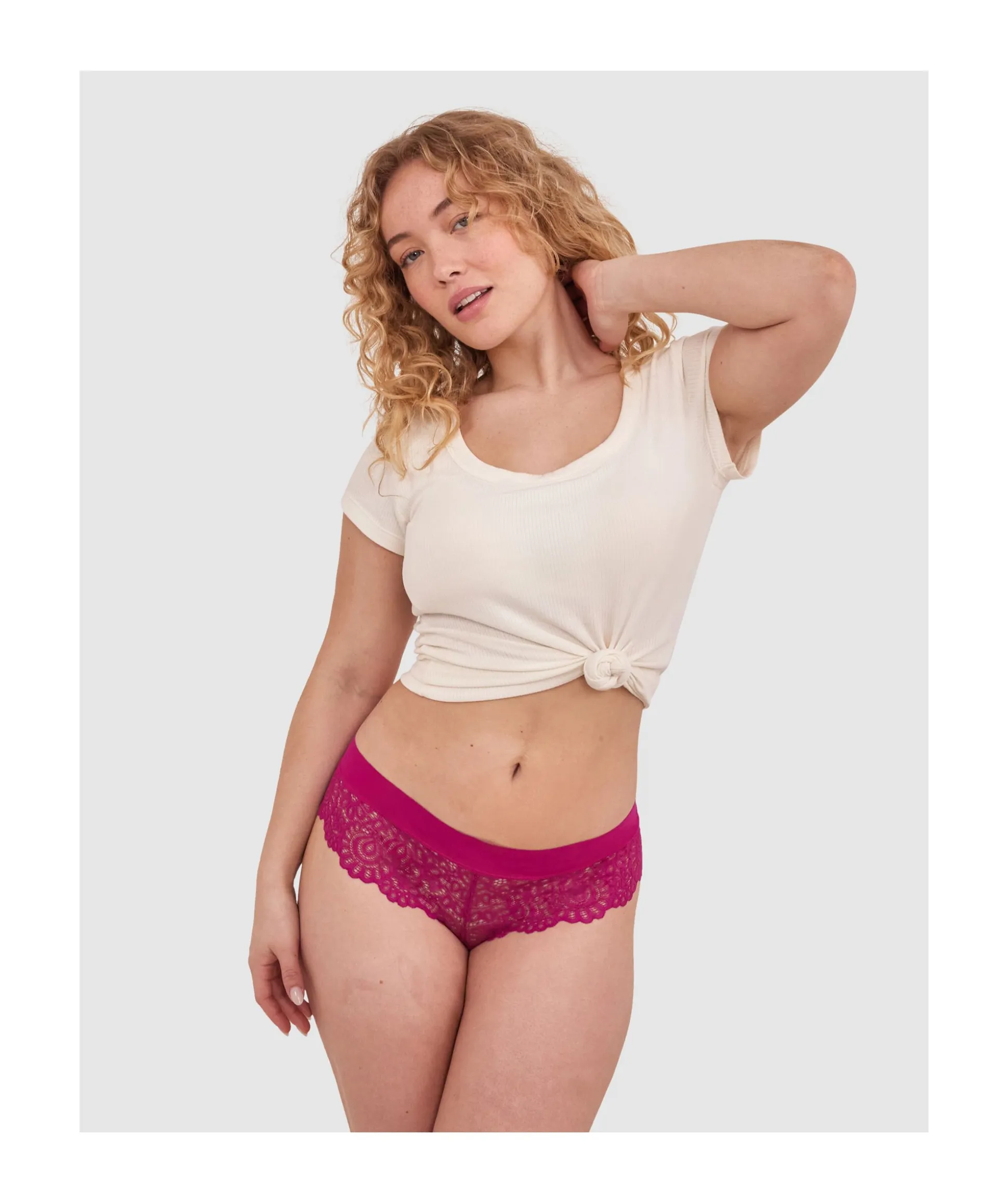 Audrey Brazilian Knicker - Magenta