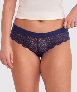 Audrey Brazilian Knicker - Navy