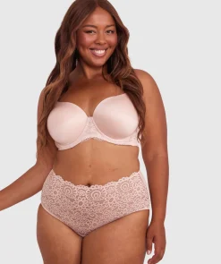 Audrey Full Brief Knicker - Blush Pink