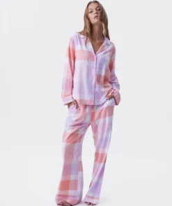 Azlin Long Sleeve Shirt - Print Check