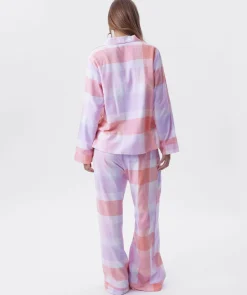 Azlin Long Sleeve Shirt - Print Check