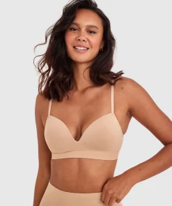 Base Layers Plunge Wirefree Bra - Nude 2
