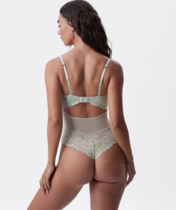 Bethany Balconette Bodysuit - Light Green
