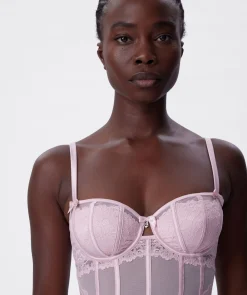 Bethany Balconette Bodysuit - Light Pink