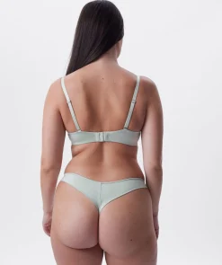 Bethany Essentials Contour Plunge Bra - Light Green
