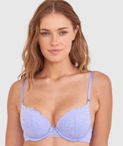 Bethany Essentials Contour Plunge Bra - Pale Blue
