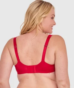 Bethany Essentials Full Coverage Underwire Bra - Red