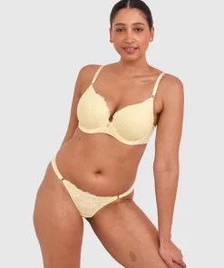 Bethany Essentials Full Cup Bra-Yellow