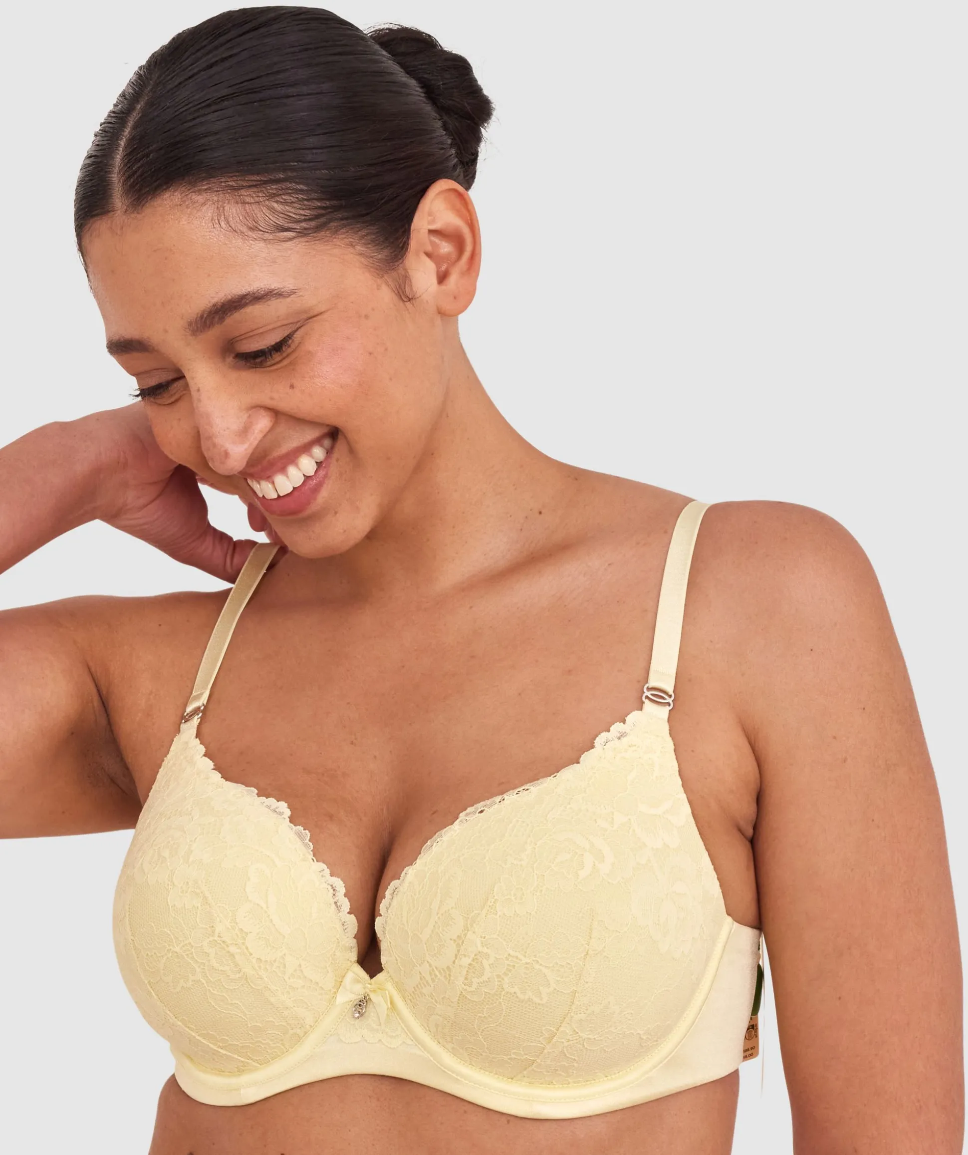 Bethany Essentials Full Cup Bra-Yellow