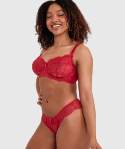 Bethany Full Cup Underwire Bra - Red