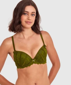 Bethany Push Up Bra - Khaki