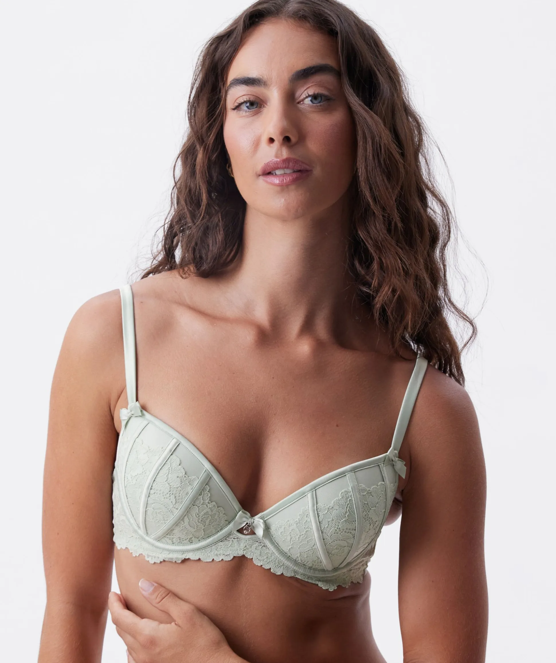Bethany Push Up Bra - Light Green