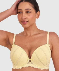 Bethany Push Up Bra-Light Yellow