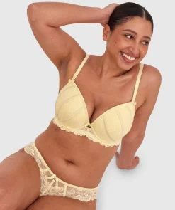 Bethany Push Up Bra-Light Yellow