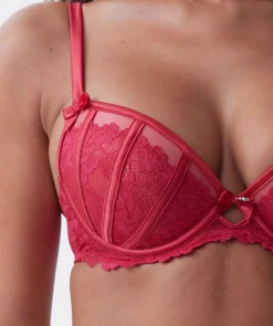 Bethany Push Up Bra - Red