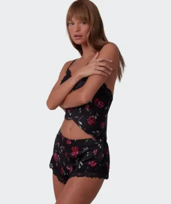 Bethany Short - Print Floral/Black