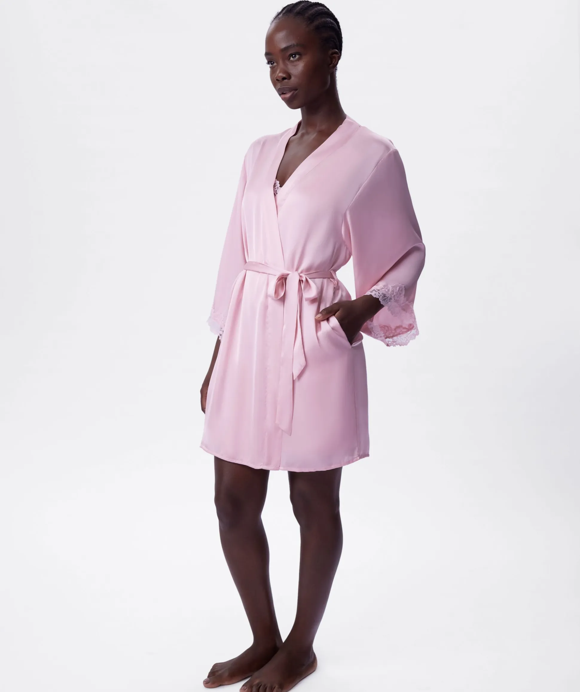 Bethany Short Wrap - Light Pink
