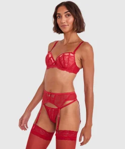 Bethany Suspender - Red