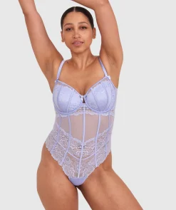 Bethany Underwire Bodysuit - Pale Blue 1
