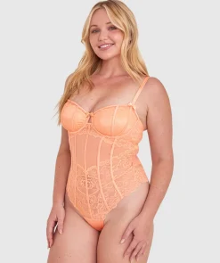 Bethany Unlined Bodysuit - Light Coral