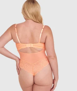 Bethany Unlined Bodysuit - Light Coral
