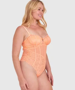 Bethany Unlined Bodysuit - Light Coral