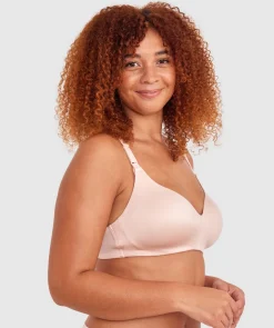 Body Bliss Full Cup Maternity Wirefree Bra - Blush Pink