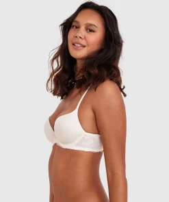 Body Bliss Lace Contour Plunge Bra - Ivory