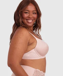 Body Bliss Lace Full Cup Bra - Blush Pink