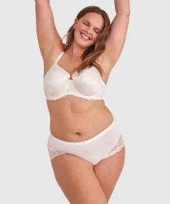 Body Bliss Lace Full Cup Bra - Ivory