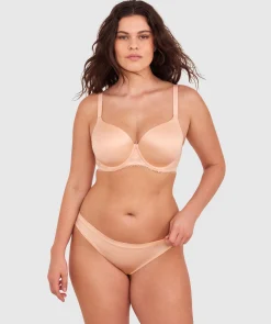 Body Bliss Lace Full Cup Bra - Light Coral