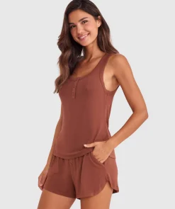 Body Bliss Lounge Cami - Brown