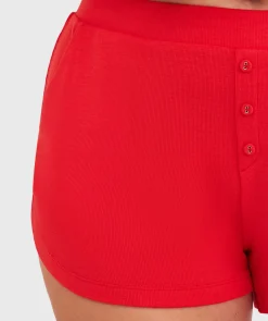 Body Bliss Lounge Short-Light Red