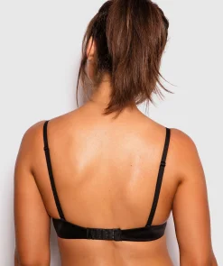 Body Bliss Plunge Double Push Up - Black
