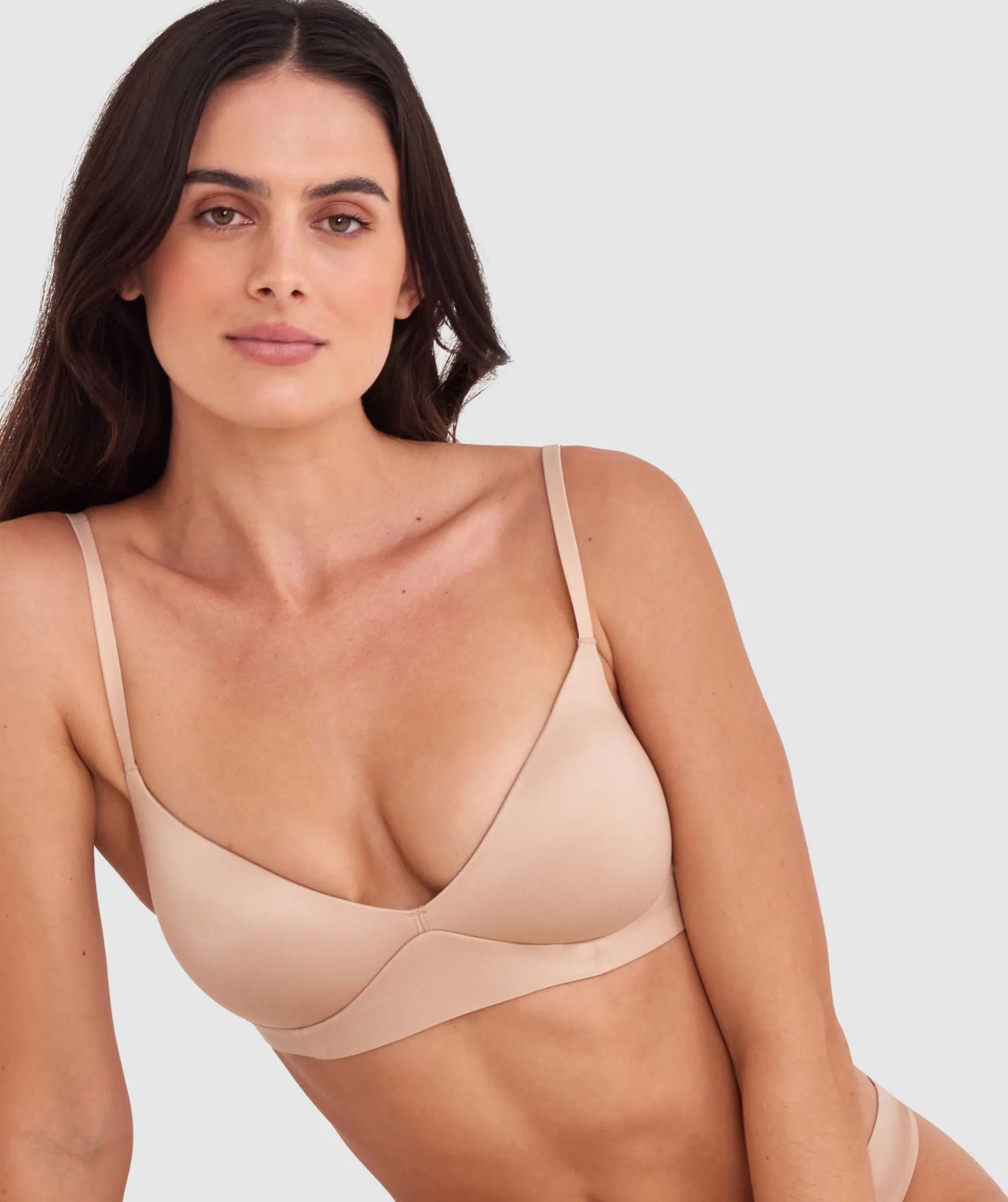 Body Bliss Plunge Wirefree Push Up - Nude 2