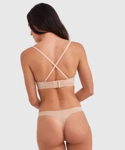 Body Bliss Plunge Wirefree Push Up - Nude 2