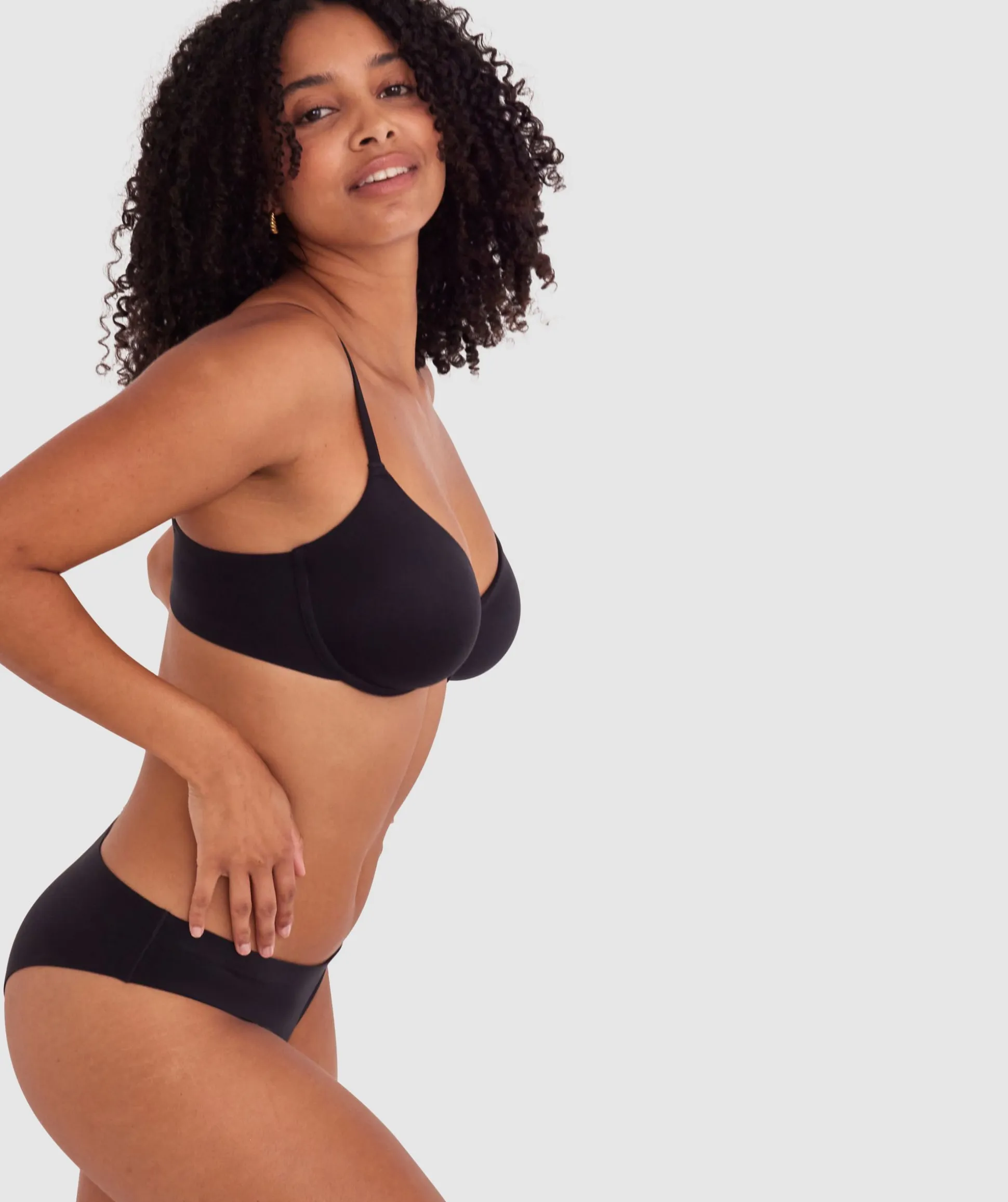 Body Bliss Unlined Demi - Black