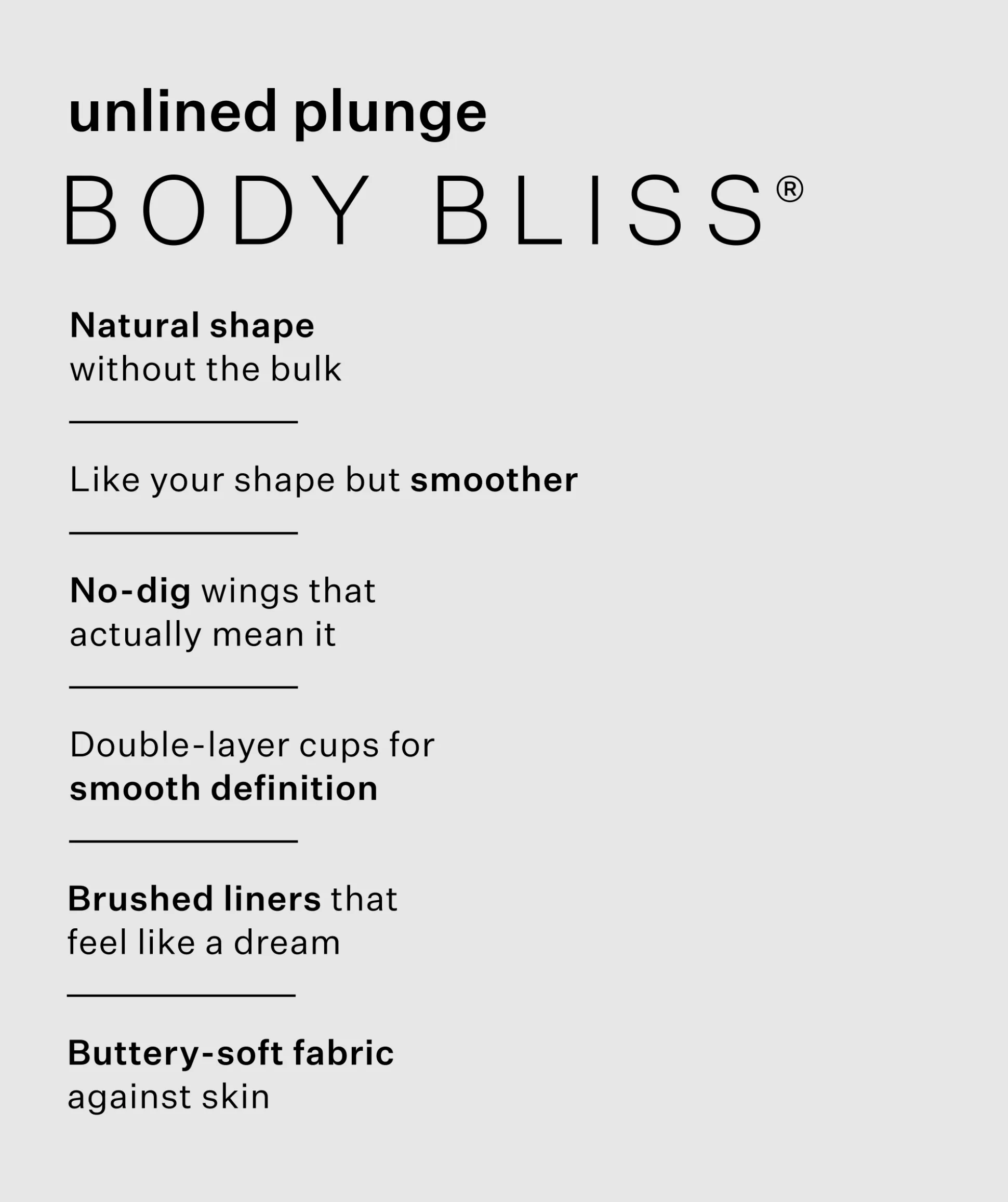 Body Bliss Unlined Demi - Black