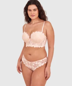 Brooklyn Push Up Strapless Bra - Oatmeal